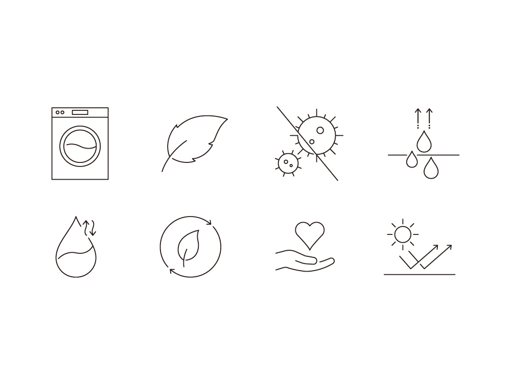 モダンで清潔感のあるビジネス向けアイコンのセット